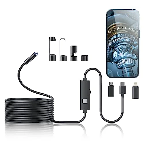 Kinpthy HD 1920P Endoscope with LED Lights - Rank 8 in Best Endoscope of 2025