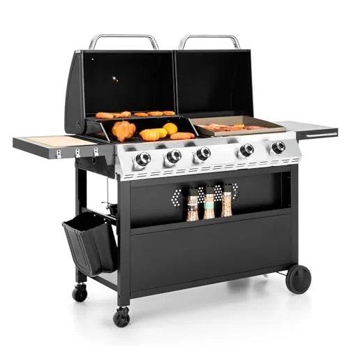MFSTUDIO 5 Burner Gas Grill and Griddle Combo - Rank 5 in Best Grill Griddle Combo of 2025