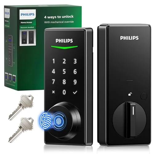 Philips Fingerprint Keyless Entry Door Lock - Rank 6 in Best Electronic Deadbolt of 2025