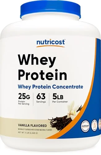 Nutricost Vanilla Whey Protein Powder, 5 Pounds - Rank 2 in Best Protein Powders of 2025