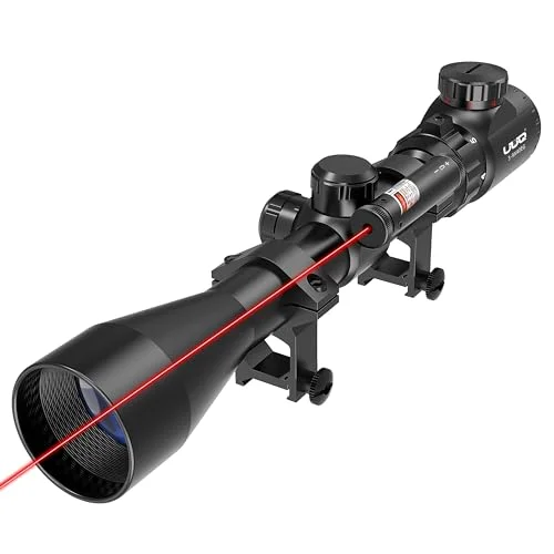 UUQ 3-9×40 Rifle Scope with Laser - Rank 5 in Best Gun Scopes of 2025