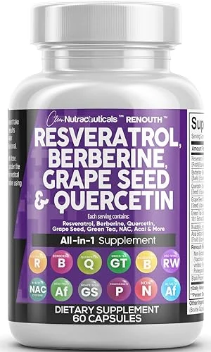 Resveratrol & Polyphenol Supplement Blend - Rank 10 in Best Resveratrol Supplements of 2025