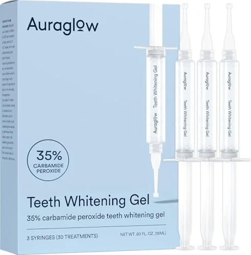 Auraglow Teeth Whitening Gel Refill Pack, 35% Carbamide Peroxide - Rank 9 in Best Teeth Whitening Over The Counter of 2025