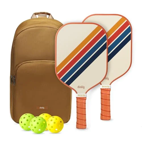 Dinkly Pickleball Paddle Set Retro Twill - Rank 3 in Best Pickleball Paddles of 2025