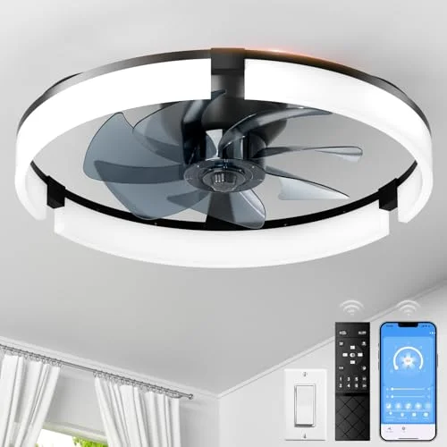 DUSFAN Ceiling Fan with Lights and Remote - Rank 9 in Best Bladeless Ceiling Fan of 2025