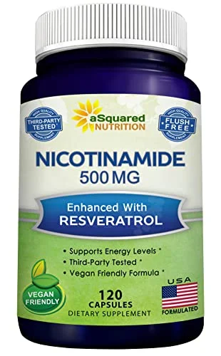 aSquared Nutrition Nicotinamide with Resveratrol Supplement - Rank 2 in Best Resveratrol of 2025