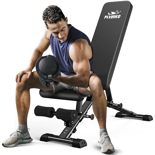 FLYBIRD Adjustable Weight Bench for Full Body Workout - Rank 2 in Best Weight Bench of 2025