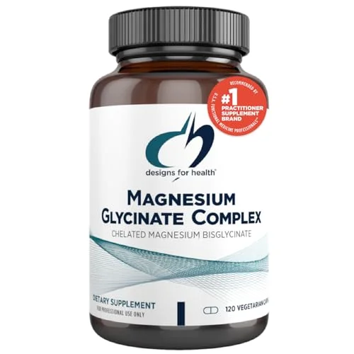 Designs for Health Magnesium Glycinate Complex 120 Count - Rank 8 in Best Magnesium Supplement of 2025