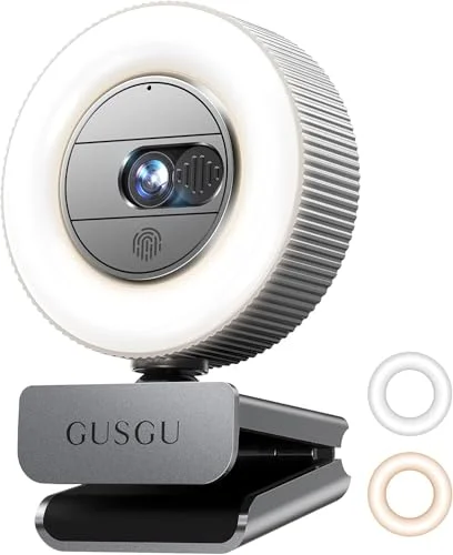 GUSGU G910 2K HD Webcam with Microphone - Rank 6 in Best Web Camera of 2025