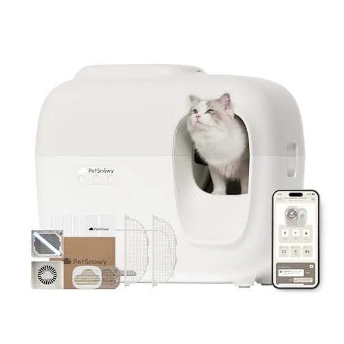 PetSnowy 2024 Premium Self Cleaning Litter Box - Rank 5 in Best Self Cleaning Cat Litter Box of 2025