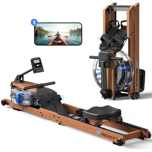 MERACH Foldable Water Rowing Machine - Rank 10 in Best Rowing Machine of 2025