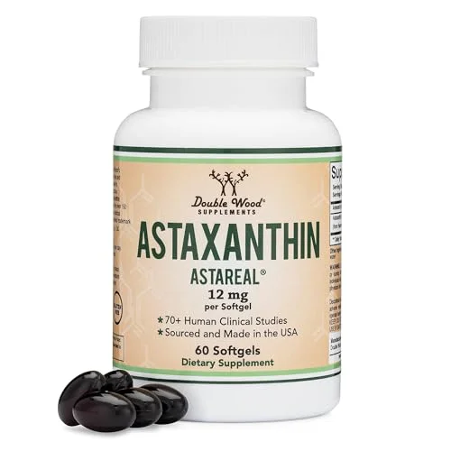 Double Wood Supplements Astaxanthin 12mg Max Strength - Rank 3 in Best Astaxanthin of 2025