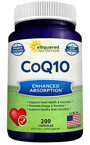 aSquared Nutrition CoQ10 400mg Max Strength 200 Tablets - Rank 2 in Best Coq10 of 2025