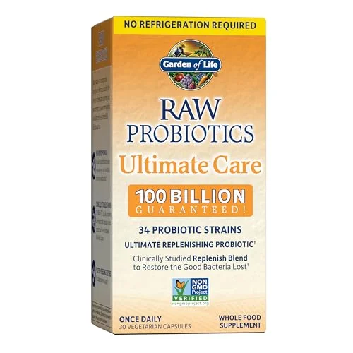 Garden of Life Raw Probiotics 100 Billion CFU - Rank 4 in Best Probiotics of 2025