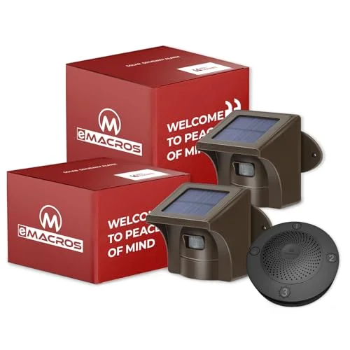 EMACROS Solar Driveway Alarm System - Rank 2 in Best Motion Sensors of 2025