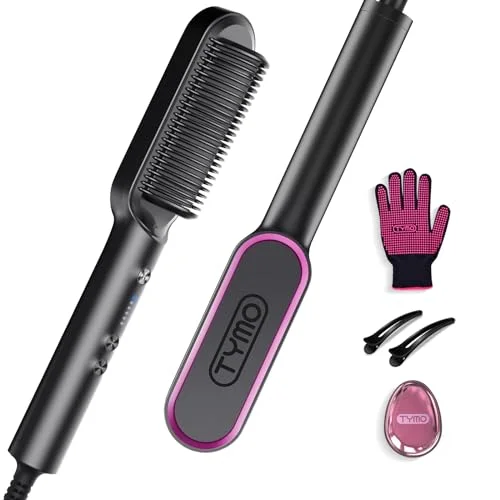 TYMO Ring Hair Straightener Brush - Rank 4 in Best Hot Comb of 2025
