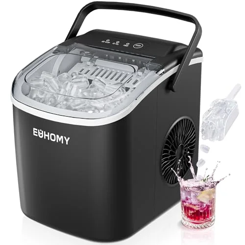 EUHOMY Countertop Ice Maker with Handle - Rank 6 in Best Ice Maker of 2025