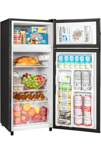 Tehanld Double Door Mini Refrigerator 4.5 Cu.Ft - Rank 8 in Best Fridgerator of 2025