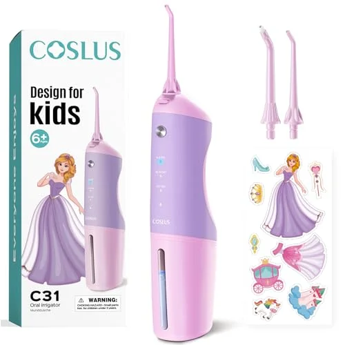 COSLUS Kids Water Flosser Portable 4 Modes - Rank 9 in Best Kids Water Flosser of 2025