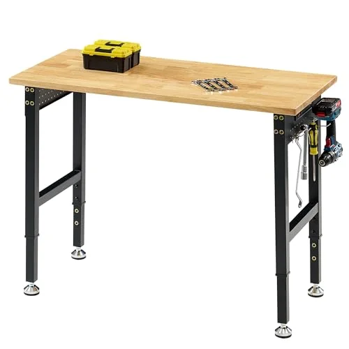 Albott Adjustable Workbench with Power Outlets - Rank 4 in Best Workbench of 2025