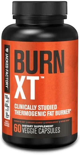 Jacked Factory Burn-XT Fat Burner Supplement - Rank 6 in Best Appetite Suppressant of 2025