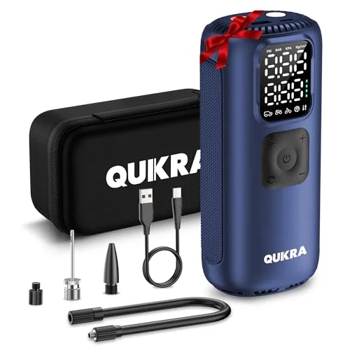 Quikra T22 Tire Inflator Portable Air Compressor - Rank 7 in Best Portable Tire Inflator of 2025
