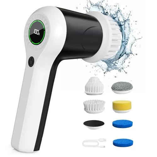 PUFTEM Electric Spin Scrubber with Battery Display - Rank 8 in Best Electric Spin Scrub of 2025