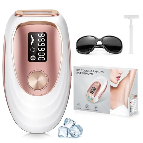 LYSMOSKI IPL Laser Hair Removal with Ice-Cooling System - Rank 3 in Best Laser Hair Removal Device of 2025