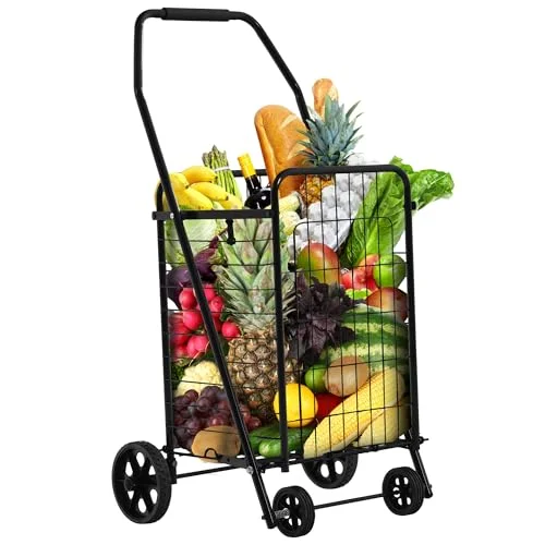 YITAHOME Foldable Shopping Cart with Wheels - Rank 6 in Best Folding Shopping Cart of 2025