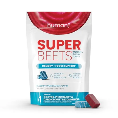 SuperBeets Brain Supplements for Memory and Focus Chews - Rank 10 in Best Brain Vitamins of 2025