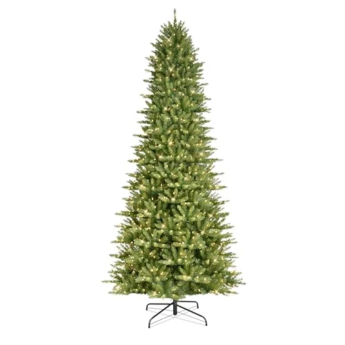 Puleo International 12' Pre-Lit Slim Fraser Fir Tree - Rank 10 in Best Christmas Tree 12 Ft of 2025
