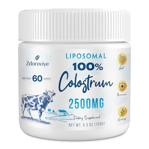 Liposomal Bovine Colostrum Powder Supplement 2500 mg - Rank 6 in Best Colostrum Supplements of 2025