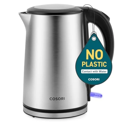 COSORI Electric Kettle Stainless Steel 1.5L Silver - Rank 3 in Best Electric Kettle of 2025