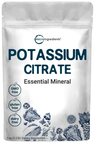 Potassium Citrate Powder, 1 KG - Electrolyte Supplement - Rank 1 in Best Potassium Citrate of 2025
