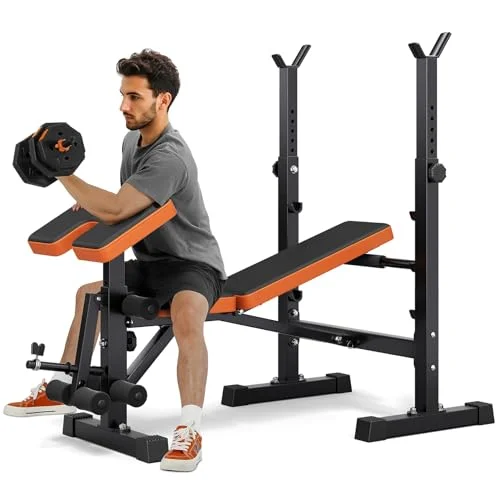 OUNUO 550LBS Foldable Weight Bench Set - Rank 5 in Best Workout Bench of 2025