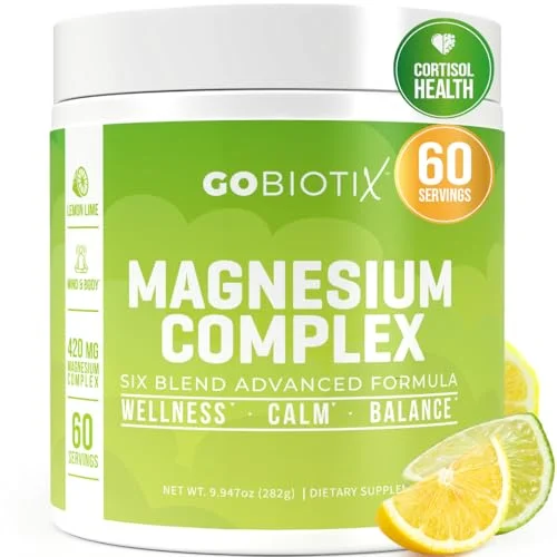 GOBIOTIX Magnesium Glycinate Powder Lemon Lime - Rank 4 in Best Magnesium Varieties of 2025