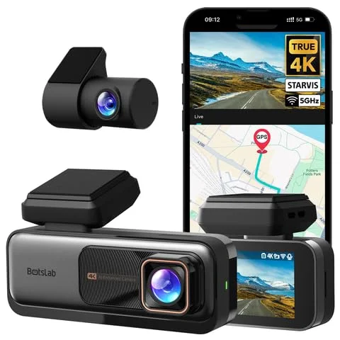 BOTSLAB 4K Dual Dash Cam with ADAS - Rank 10 in Best Dash Cam For Car of 2025