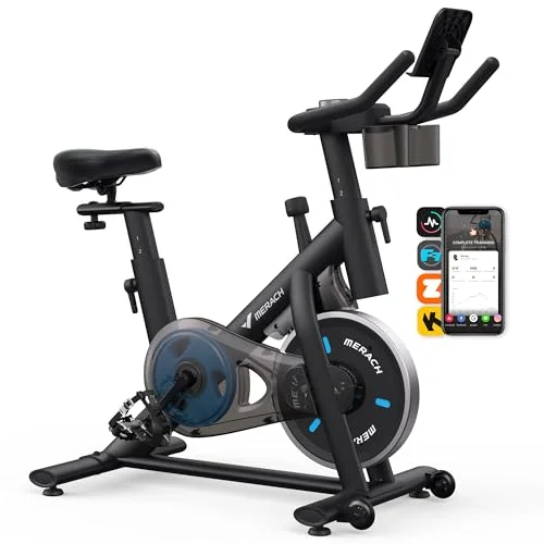 MERACH Stationary Bike with App - Rank 6 in Best Indoor Cycling Bike of 2025