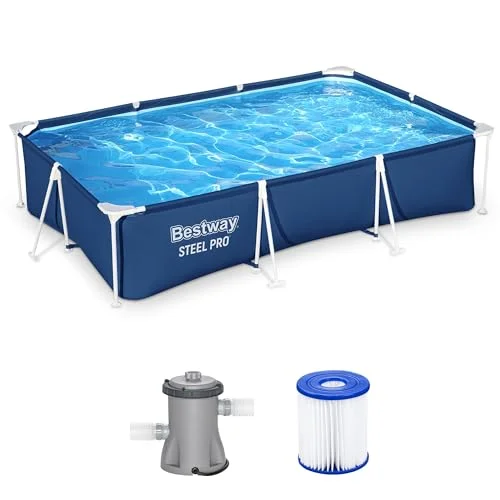 Bestway Steel Pro Rectangular Above Ground Pool Set - Rank 8 in Best Above Ground Pools of 2025
