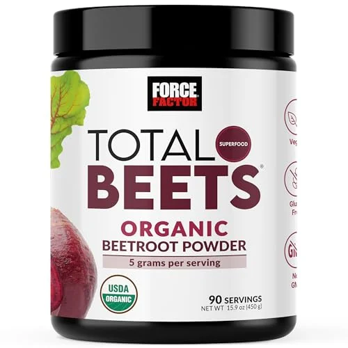 Force Factor Total Beets Organic Beetroot Powder Superfood - Rank 8 in Best Super Beets of 2025
