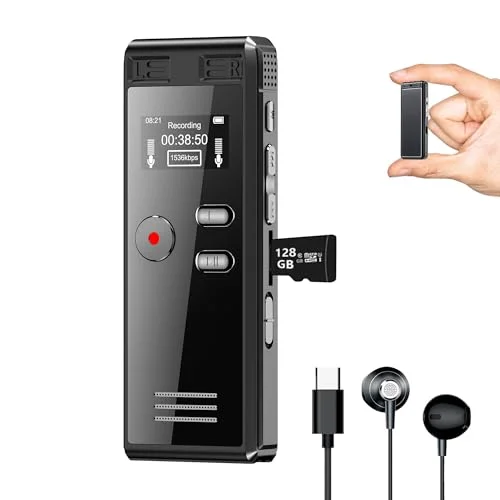 Crosseagle 128GB Digital Voice Recorder - Rank 10 in Best Digital Recorder of 2025