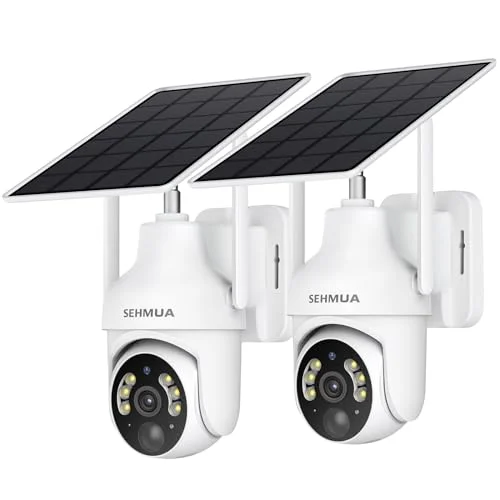 SEHMUA 2K Solar Wireless Outdoor Security Cameras - Rank 9 in Best Solar Camera of 2025