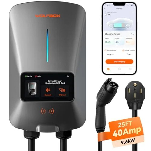 WOLFBOX 40 Amp Level 2 EV Charger - Rank 4 in Best Level 2 Ev Charger of 2025