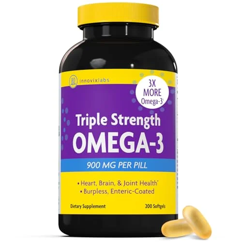 InnovixLabs Triple Strength Omega 3 Fish Oil - Rank 3 in Best Fish Oil Omega 3 Supplements of 2025