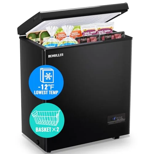 DEMULLER 5.0 CU.FT Chest Freezer - Rank 3 in Best Deep Freezer Chest of 2025