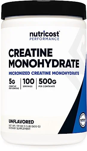 Nutricost Micronized Creatine Monohydrate Powder 500g - Rank 3 in Best Protein Powders of 2025
