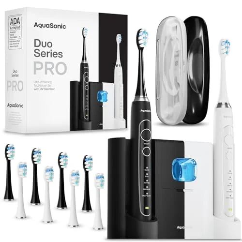 AquaSonic DUO PRO Electric Toothbrush Set - Rank 3 in Best Electric Toothbrush of 2025
