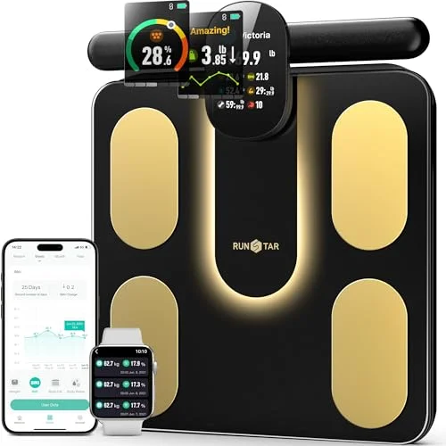 RunSTAR Smart Scale 8-Electrode with BMI and Body Composition - Rank 2 in Best Smart Scale of 2025
