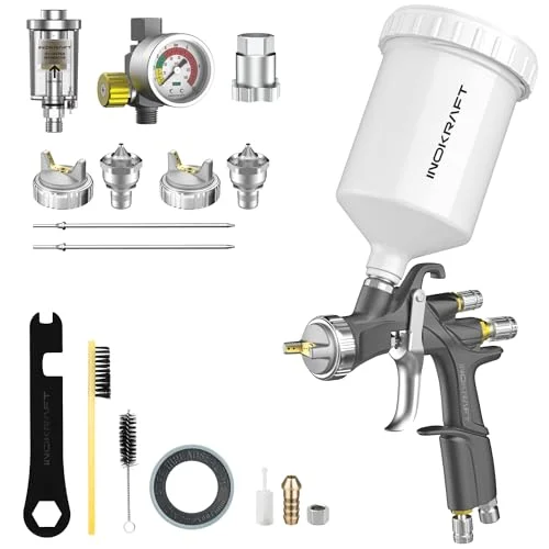 InoKraft Premium LVLP Air Spray Gun Kit - Rank 2 in Best Paint Sprayer of 2025