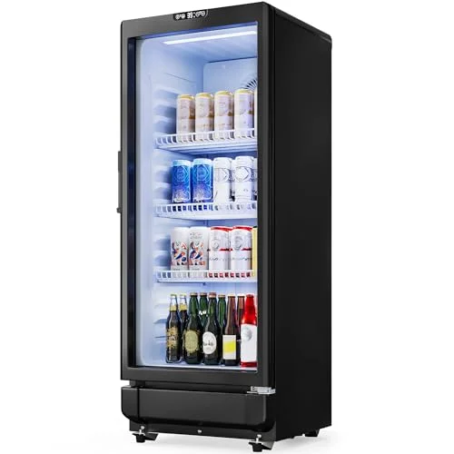 YITAHOME Commercial Beverage Refrigerator with Glass Door - Rank 4 in Best Glass Door Mini Fridge of 2025